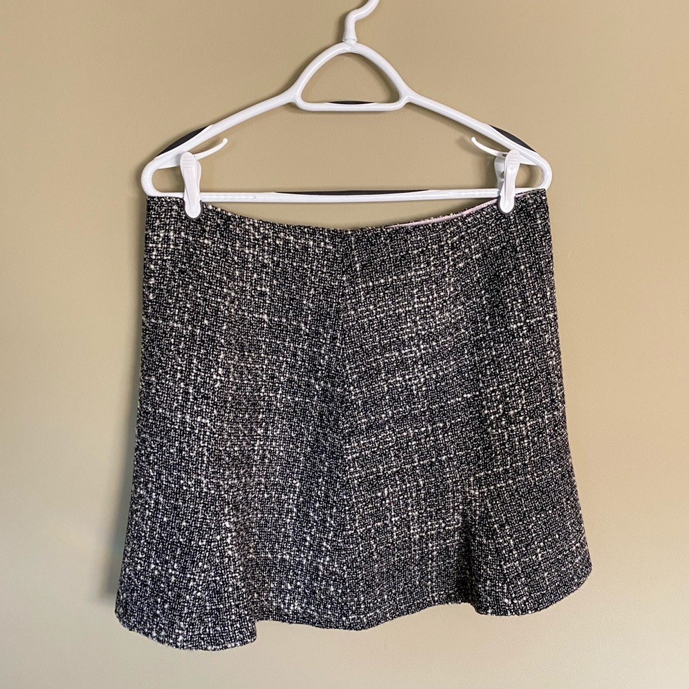 RW&CO. Black & White Bouclé Tweed Skirt - Picture 2 of 9